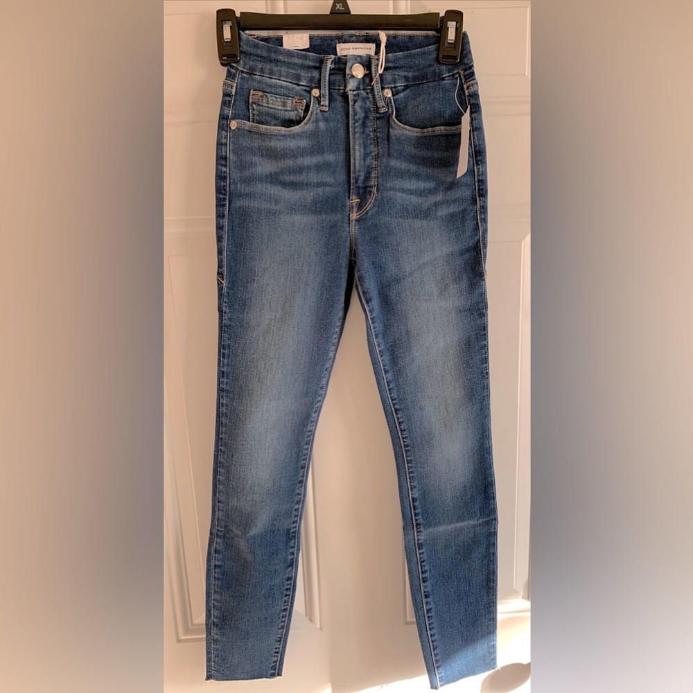 Good American Women's Skinny Jeans - Blue
